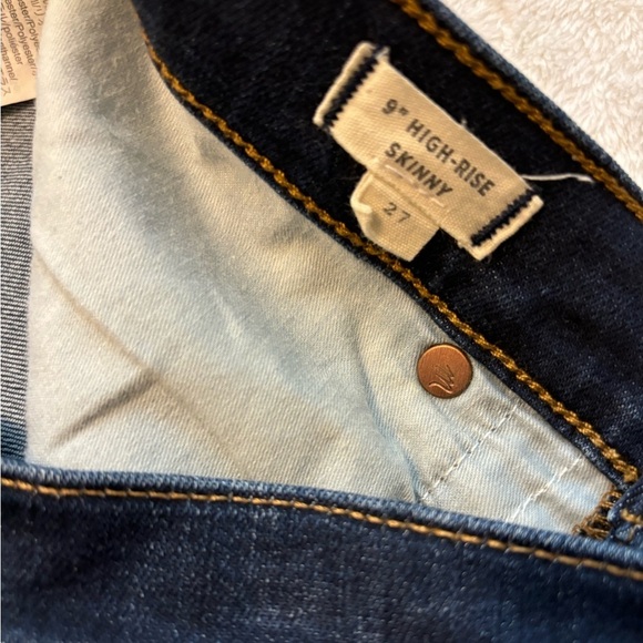 Madewell 9” High Rise Skinny Jeans Dark Denim - Picture 7 of 9